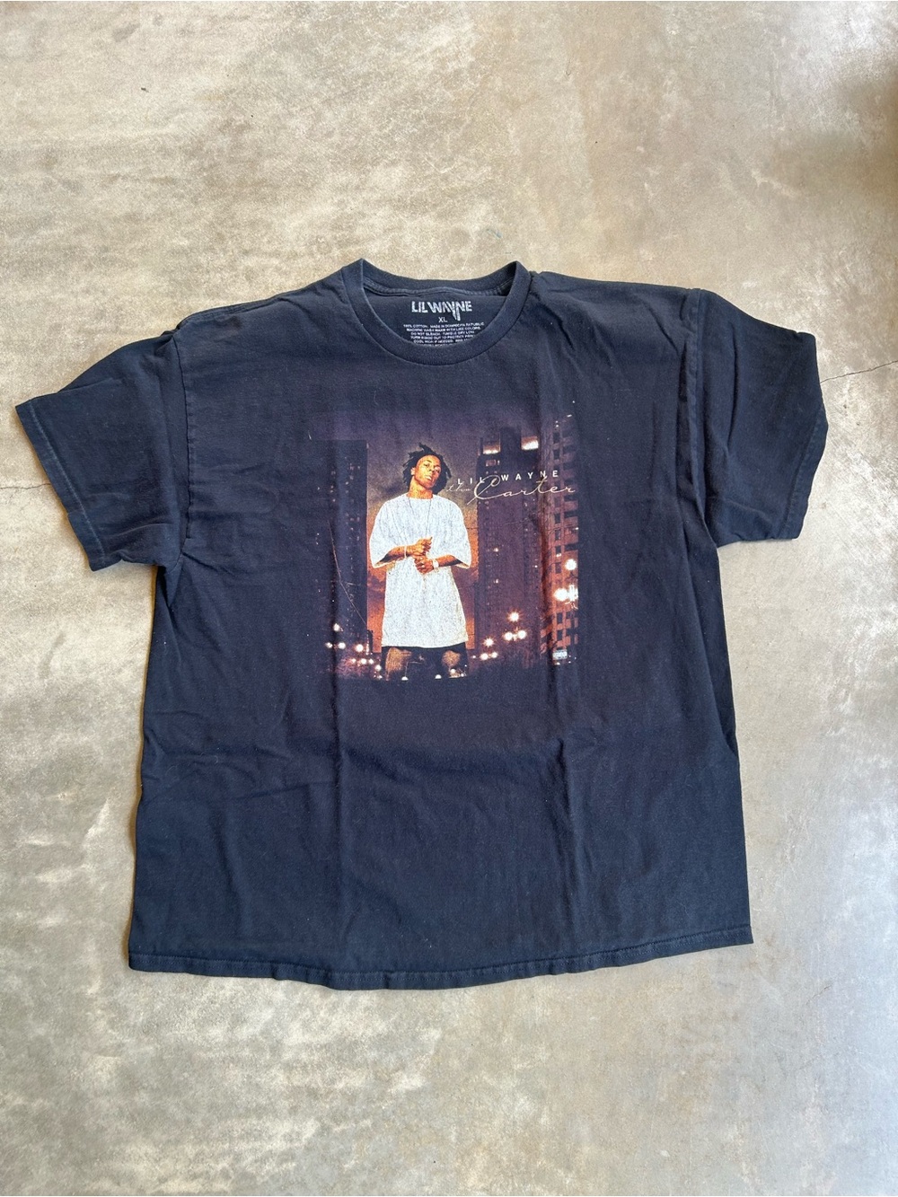 Lil Wayne Black Short-Sleeve Graphic Tee